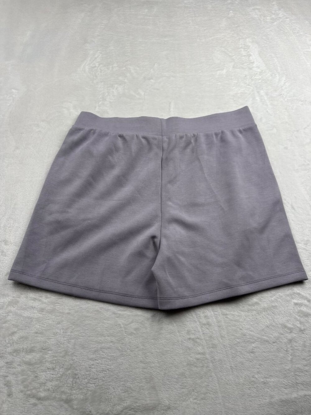 Lazypants Womens Lilac Grey Lounge Shorts Large 5" Inseam Soft Stretchy Fabric - Picture 4 of 7